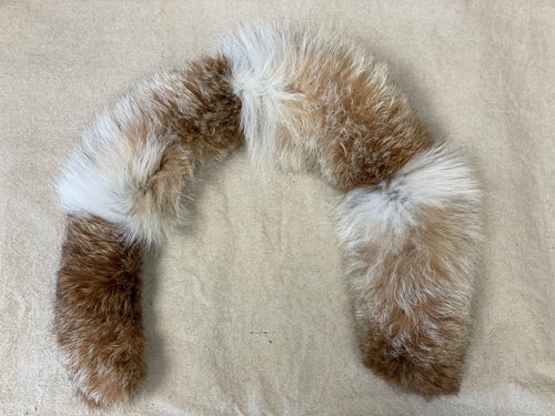 Pelskrage med glidelås